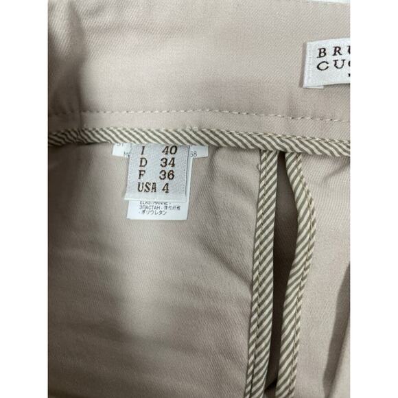 Brunello Cucinelli Stretch Skinny Cropped Trouser Pants - Size 4 - Picture 7 of 8